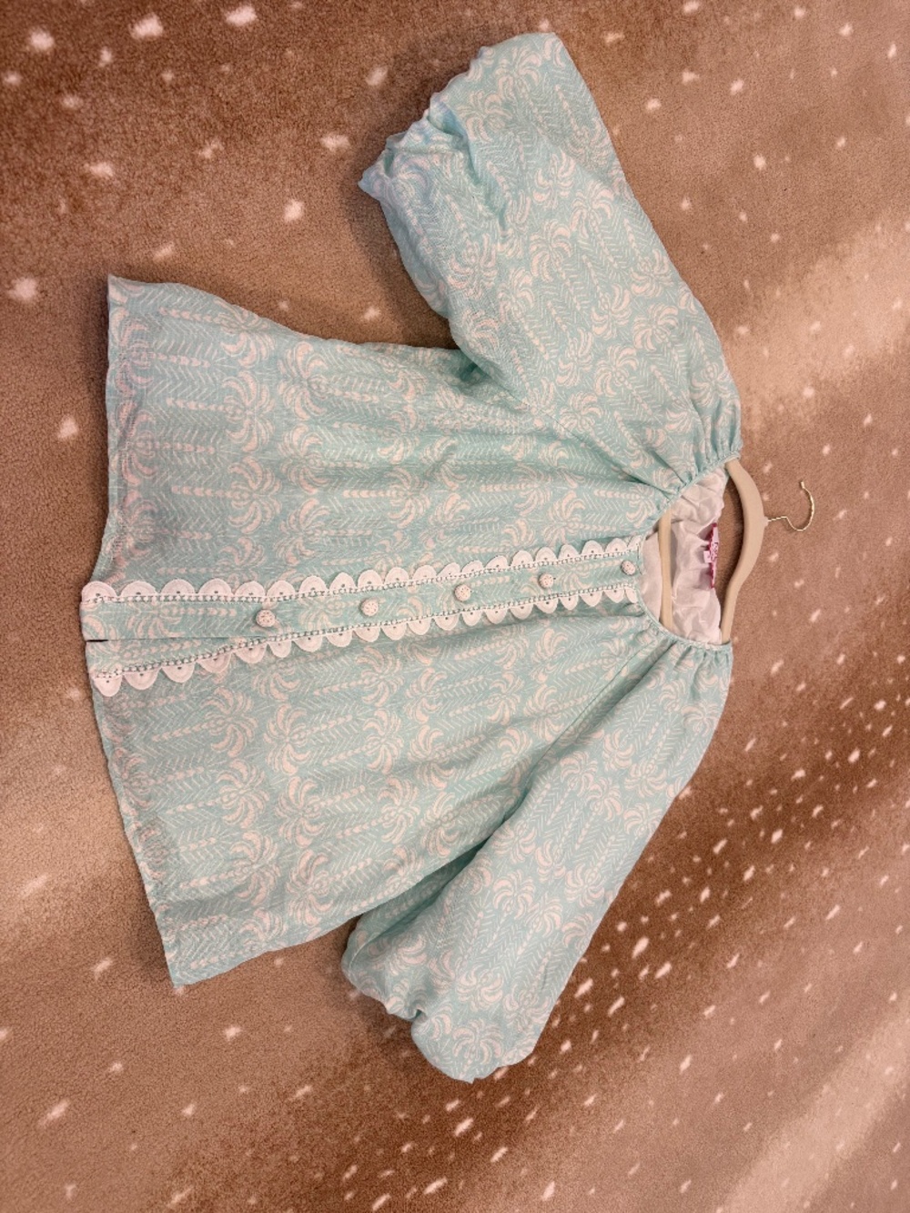 Palm print blouse